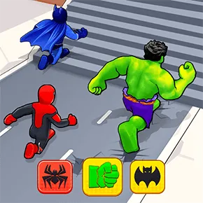 Super Hero Transform Race - Epic Parkour & Hero Racing